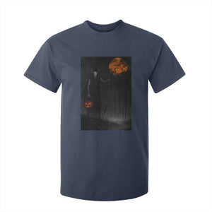 Halloween Wendigo T Shirt For Kid Scary Pumpkin Moon TS10 Navy Print Your Wear