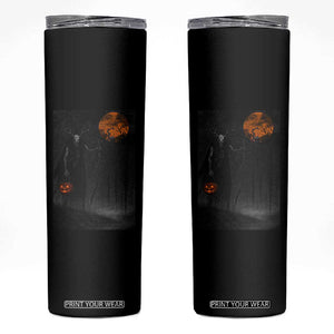 Halloween Wendigo Skinny Tumbler Scary Pumpkin Moon TS10 Black Print Your Wear