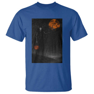 Halloween Wendigo T Shirt Scary Pumpkin Moon TS10 Royal Blue Print Your Wear