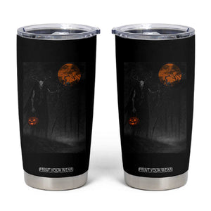 Halloween Wendigo Tumbler Cup Scary Pumpkin Moon TS10 Black Print Your Wear