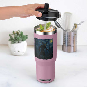 Wendigo Starry Night Flip Straw Tumbler Van Gogh Dark Fantasy Cryptid Lovers TS10 One Size: 30 oz Light Pink Print Your Wear
