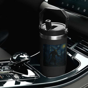 Wendigo Starry Night Flip Straw Tumbler Van Gogh Dark Fantasy Cryptid Lovers TS10 Print Your Wear