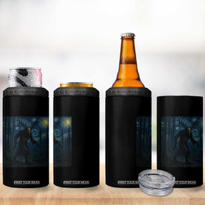 Wendigo Starry Night 4 in 1 Can Cooler Tumbler Van Gogh Dark Fantasy Cryptid Lovers TS10 Print Your Wear
