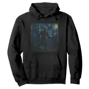 Wendigo Starry Night Hoodie Van Gogh Dark Fantasy Cryptid Lovers TS10 Black Print Your Wear