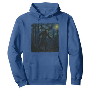 Wendigo Starry Night Hoodie Van Gogh Dark Fantasy Cryptid Lovers TS10 Royal Blue Print Your Wear