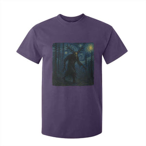 Wendigo Starry Night T Shirt For Kid Van Gogh Dark Fantasy Cryptid Lovers TS10 Purple Print Your Wear