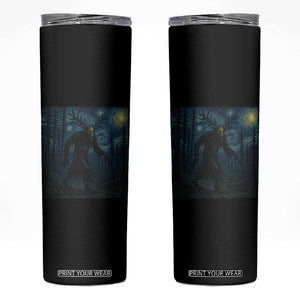 Wendigo Starry Night Skinny Tumbler Van Gogh Dark Fantasy Cryptid Lovers TS10 Black Print Your Wear