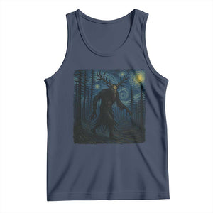 Wendigo Starry Night Tank Top Van Gogh Dark Fantasy Cryptid Lovers TS10 Navy Print Your Wear