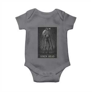 Siren Head Baby Onesie Tarot Card Horror American Cryptid TS10 Charcoal Print Your Wear