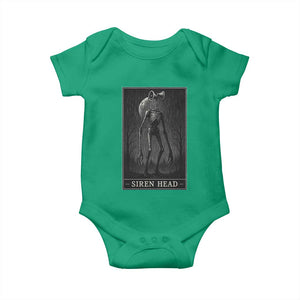 Siren Head Baby Onesie Tarot Card Horror American Cryptid TS10 Irish Green Print Your Wear
