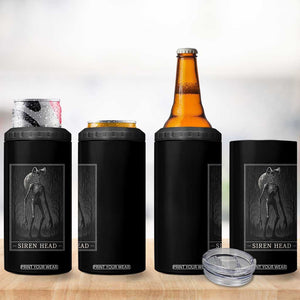 Siren Head 4 in 1 Can Cooler Tumbler Tarot Card Horror American Cryptid TS10 Print Your Wear