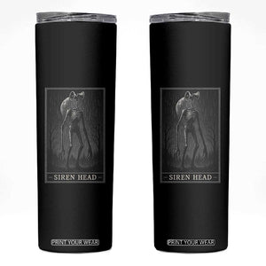 Siren Head Skinny Tumbler Tarot Card Horror American Cryptid TS10 Black Print Your Wear
