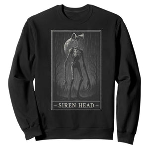 Siren Head Sweatshirt Tarot Card Horror American Cryptid TS10 Black Print Your Wear