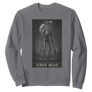 Siren Head Sweatshirt Tarot Card Horror American Cryptid TS10 Charcoal Print Your Wear