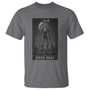 Siren Head T Shirt Tarot Card Horror American Cryptid TS10 Charcoal Print Your Wear
