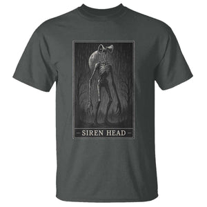 Siren Head T Shirt Tarot Card Horror American Cryptid TS10 Dark Heather Print Your Wear