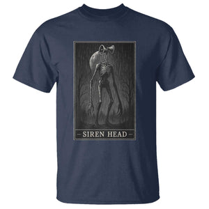 Siren Head T Shirt Tarot Card Horror American Cryptid TS10 Navy Print Your Wear