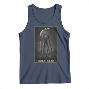Siren Head Tank Top Tarot Card Horror American Cryptid TS10 Navy Print Your Wear