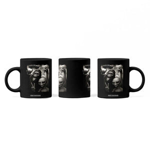 Bigfoot Alien Loch Ness Monster Coffee Mug Funny Cryptid UFO Selfie Sasquatch Rock On TS10 Print Your Wear