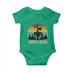 Siren Head Baby Onesie Retro American Cryptid TS10 Irish Green Print Your Wear