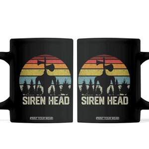 Siren Head Coffee Mug Retro American Cryptid TS10 Black Print Your Wear