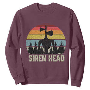Siren Head Sweatshirt Retro American Cryptid TS10 Maroon Print Your Wear