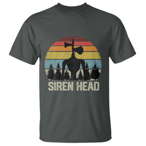 Siren Head T Shirt Retro American Cryptid TS10 Dark Heather Print Your Wear