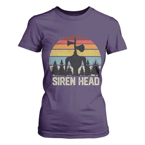 Siren Head T Shirt For Women Retro American Cryptid TS10 Purple Print Your Wear