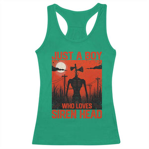 Siren Head Racerback Tank Top American Cryptid Lovers Boy TS10 Irish Green Print Your Wear