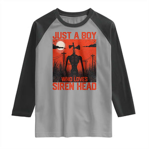 Siren Head Raglan Shirt American Cryptid Lovers Boy TS10 Sport Gray Black Print Your Wear