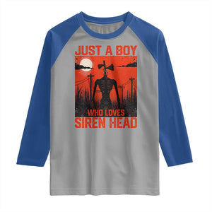 Siren Head Raglan Shirt American Cryptid Lovers Boy TS10 Sport Gray Royal Print Your Wear
