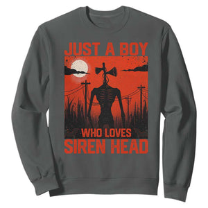 Siren Head Sweatshirt American Cryptid Lovers Boy TS10 Dark Heather Print Your Wear