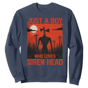 Siren Head Sweatshirt American Cryptid Lovers Boy TS10 Navy Print Your Wear