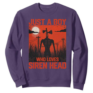 Siren Head Sweatshirt American Cryptid Lovers Boy TS10 Purple Print Your Wear