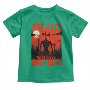 Siren Head Toddler T Shirt - American Cryptid Lovers Boy Kids Horror Tee TS10 Irish Green Print Your Wear