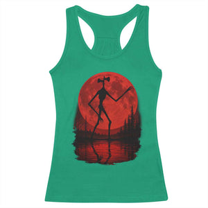 Siren Head Racerback Tank Top Supernatural American Cryptid Full Blood Moon Halloween TS10 Irish Green Print Your Wear
