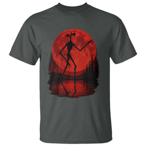Siren Head T Shirt Supernatural American Cryptid Full Blood Moon Halloween TS10 Dark Heather Print Your Wear