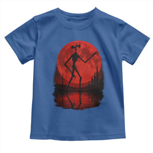 Siren Head Toddler T Shirt Supernatural American Cryptid Full Blood Moon Halloween TS10 Royal Blue Print Your Wear