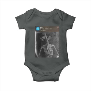 Funny Siren Head Baby Onesie Ring with Motion Meme TS10 Dark Heather Print Your Wear