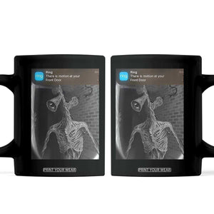 Funny Siren Head Coffee Mug Ring with Motion Meme TS10 Black Print Your Wear