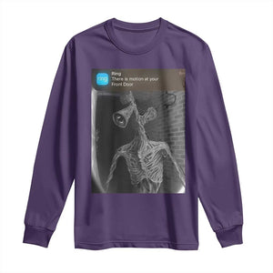 Funny Siren Head Long Sleeve Shirt Ring with Motion Meme TS10 Purple Print Your Wear