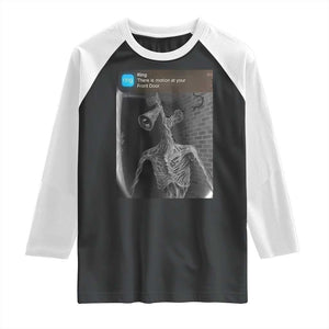 Funny Siren Head Raglan Shirt Ring with Motion Meme TS10 Black White Print Your Wear