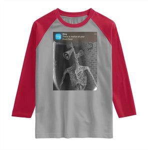 Funny Siren Head Raglan Shirt Ring with Motion Meme TS10 Sport Gray Red Print Your Wear