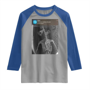 Funny Siren Head Raglan Shirt Ring with Motion Meme TS10 Sport Gray Royal Print Your Wear