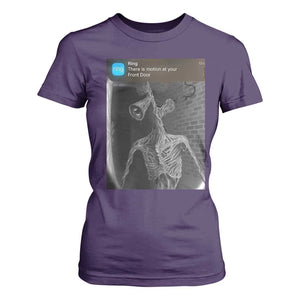 Funny Siren Head T Shirt For Women Ring with Motion Meme TS10 Purple Print Your Wear