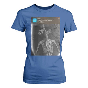 Funny Siren Head T Shirt For Women Ring with Motion Meme TS10 Royal Blue Print Your Wear