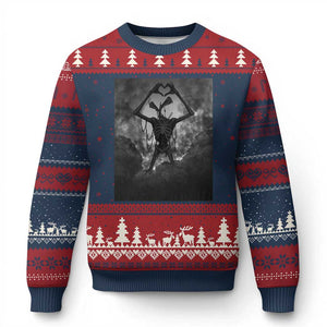 Siren Head Ugly Christmas Sweater Horror Poster Halloween Supernatural American Cryptid TS10 Navy Red Print Your Wear