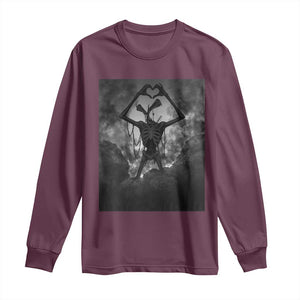 Siren Head Long Sleeve Shirt Horror Poster Halloween Supernatural American Cryptid TS10 Maroon Print Your Wear