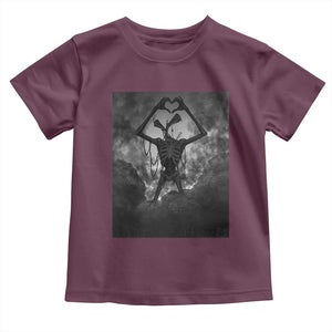 Siren Head Toddler T Shirt Horror Poster Halloween Supernatural American Cryptid TS10 Maroon Print Your Wear