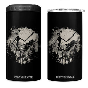 Siren Head 4 in 1 Can Cooler Tumbler Retro Vintage American Cryptid Mountain Trees TS10 One Size: 16 oz Black Print Your Wear